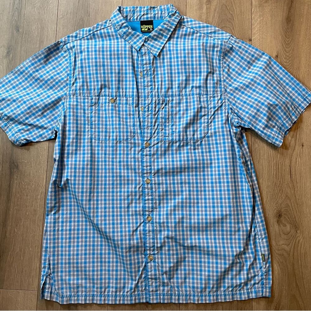 Men's XL Koppen short sleeve performance button down